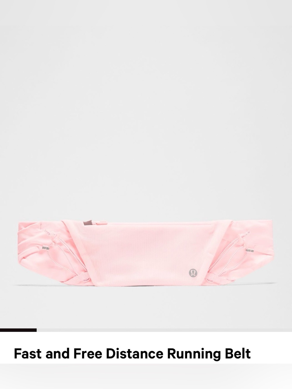 lululemon Fast and Free Distance Running Belt (NWT) Pink Pearl, S/M